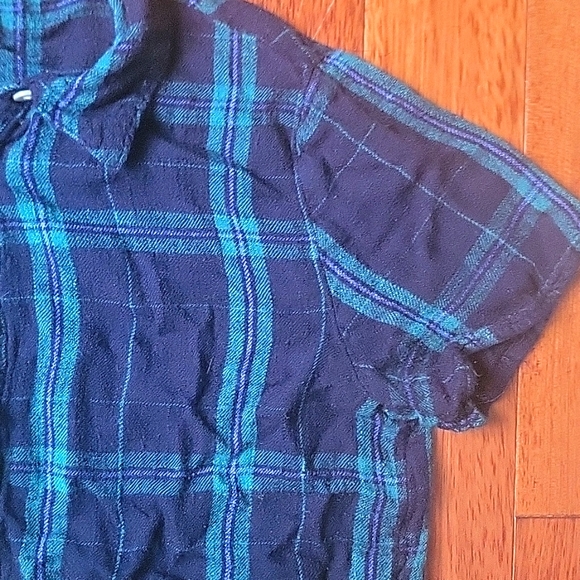 Wild Fable Rayon Flannel Style Crop Top - Picture 3 of 5